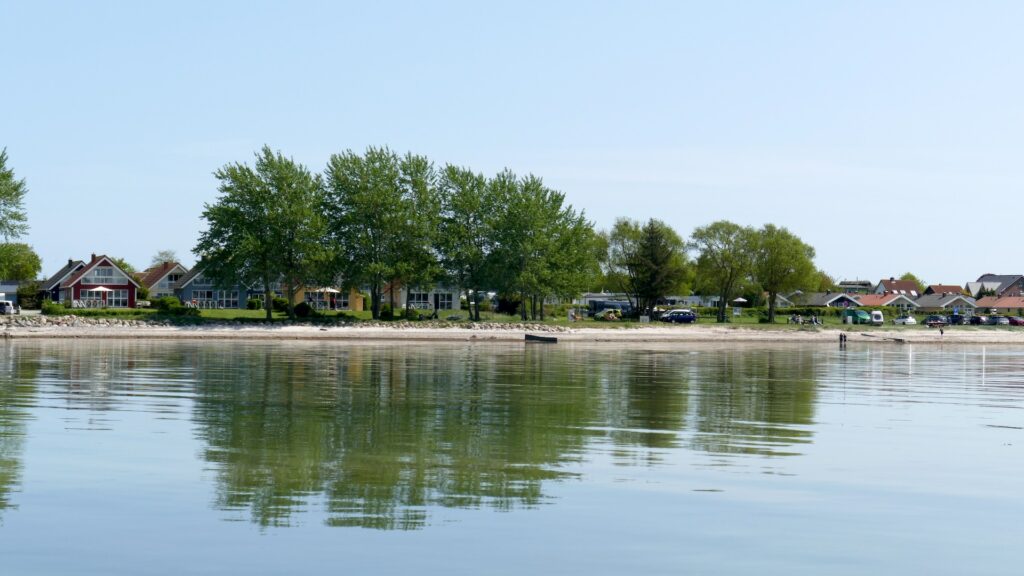 Der Hausstrand vor dem Ferienhaus WackerMagic